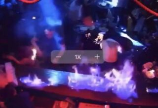 Taksim’de gece kulübünde dehşet anları: Alev alev yandılar